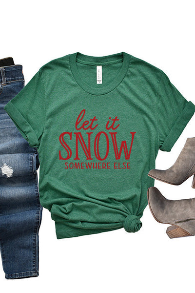 Let it Snow Somewhere Else - Premium Baseball Batting Tee