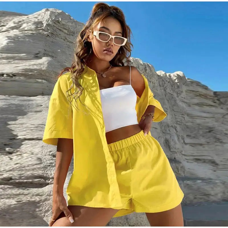 Ensemble de Shorts et Chemise Style