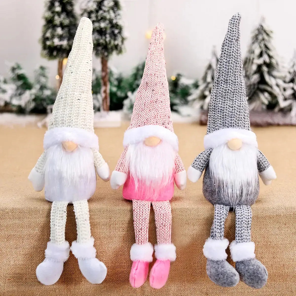 Muñeco de Navidad Gnomo Sin Rostro - Decoración Navideña Caprichosa