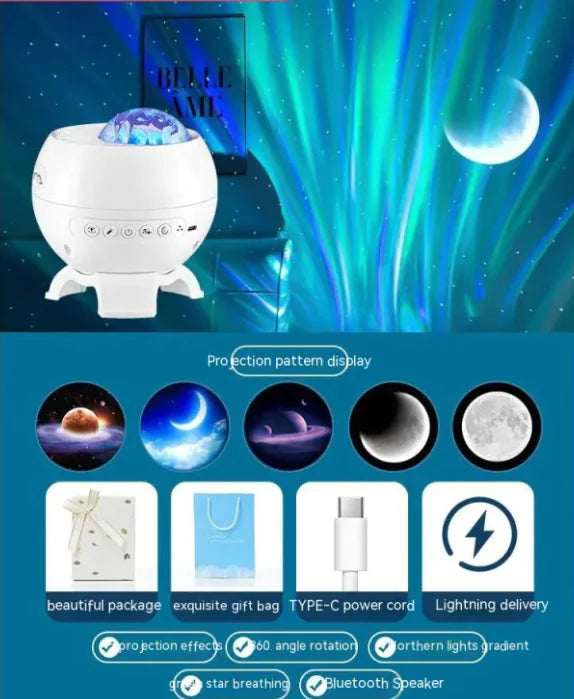 Proyector de Cielo Estrellado Luces del Norte