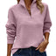 Loose Snake Bone Pattern Stand Collar Women's Sweater