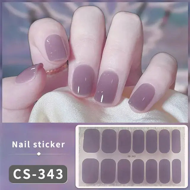 Premium DIY Gel Nail Stickers for Effortless Glam