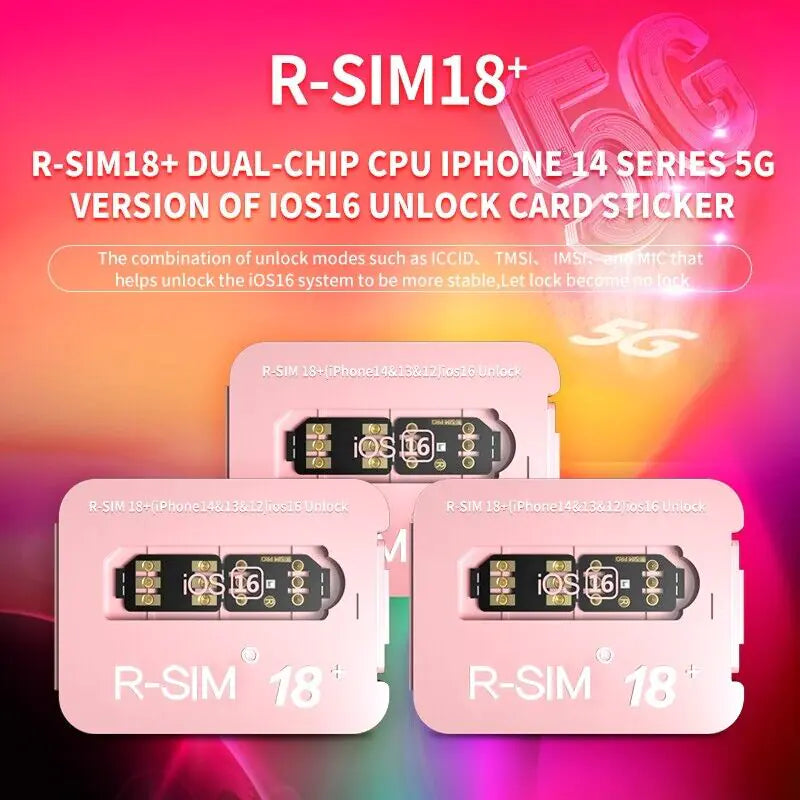 Carte de déverrouillage Nano R-SIM18+ pour modèles d'iPhone