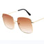 Lunettes de soleil carrées de luxe avec protection UV400
