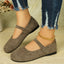Soft Work High Heel Black Cloth Shoes