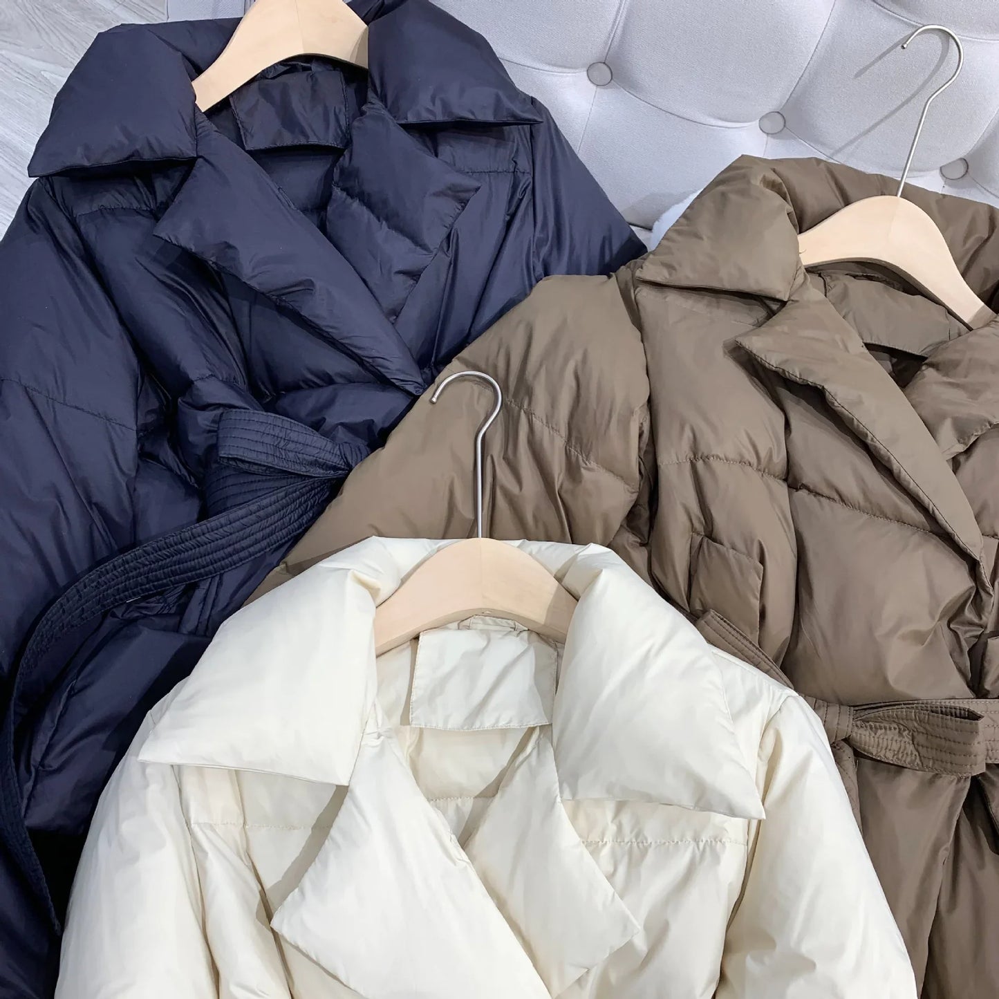 Veste Puffer Chaude Ajustée pour Femmes