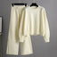 Ensemble de Pantalons Amples Tricotés Chic pour Femmes