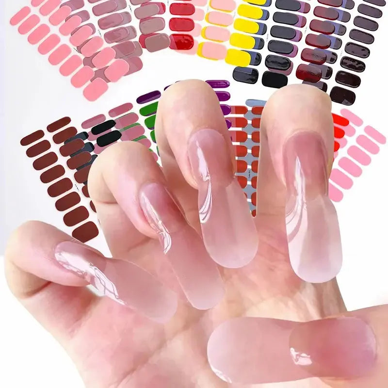 Premium DIY Gel Nail Stickers for Effortless Glam