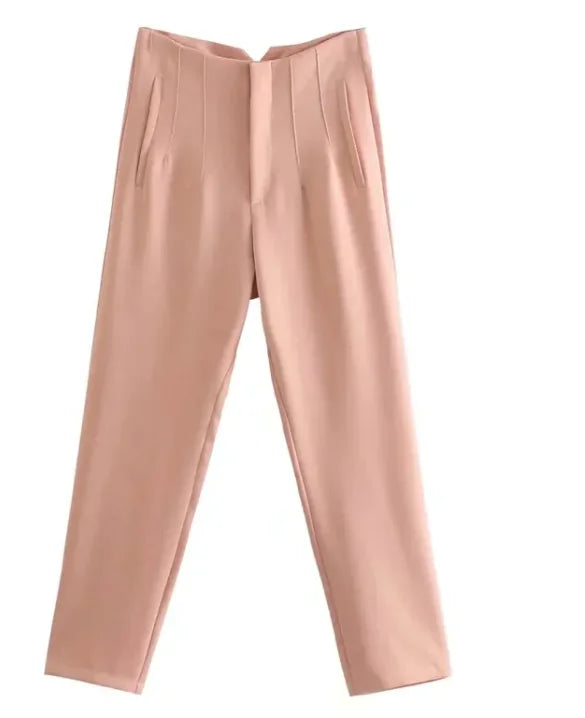 Pantalons crayon taille haute élégants pour femmes