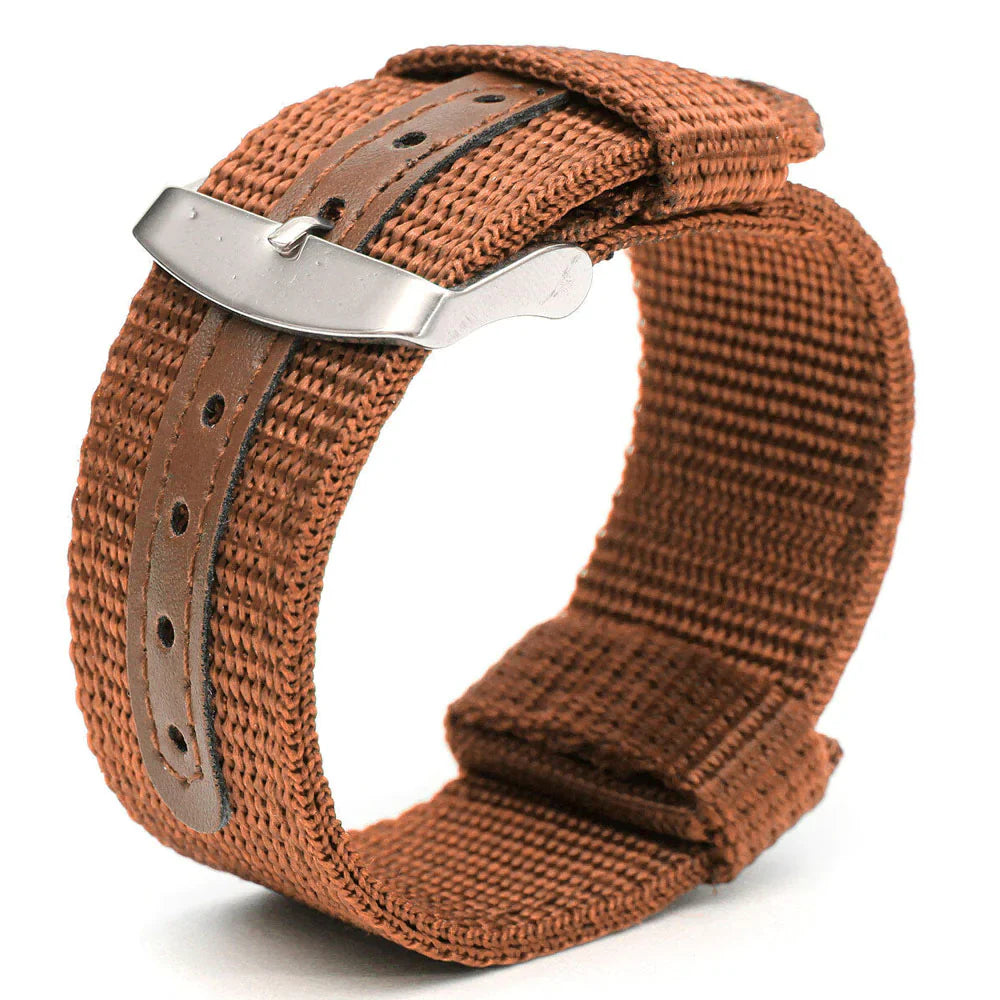 Bracelet de montre en nylon canvas militaire premium - 18mm à 24mm
