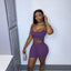 Ensemble Top Court Sans Manches & Short
