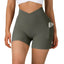 Shorts de Yoga Sin Costuras de Cintura Alta para Mujeres