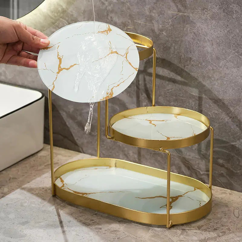 Organisateur de Cosmétiques de Salle de Bain Élégant