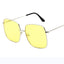 Lunettes de soleil carrées de luxe avec protection UV400