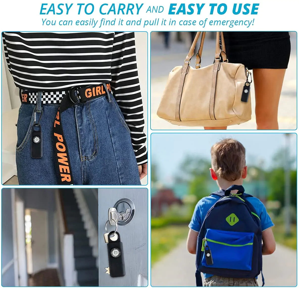 Women's Personal Safety Alarm Keychain