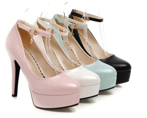 Chaussures de club élégantes à talons hauts et imperméables pour femmes