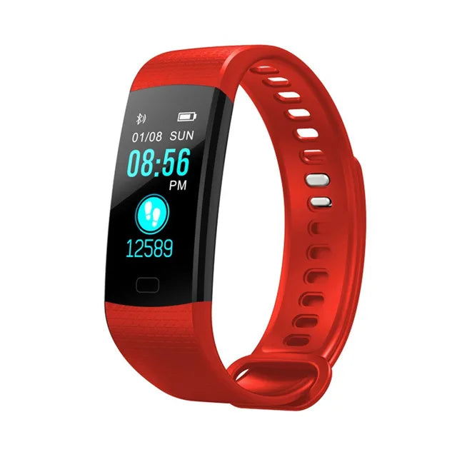 Y5 Bluetooth Smart Bracelet Heart Rate activity fitness tracker Blood Pressure Sport Band Electronic Wristband For Women Men - Korvel