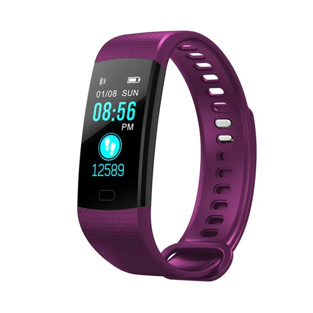 Y5 Bluetooth Smart Bracelet Heart Rate activity fitness tracker Blood Pressure Sport Band Electronic Wristband For Women Men - Korvel