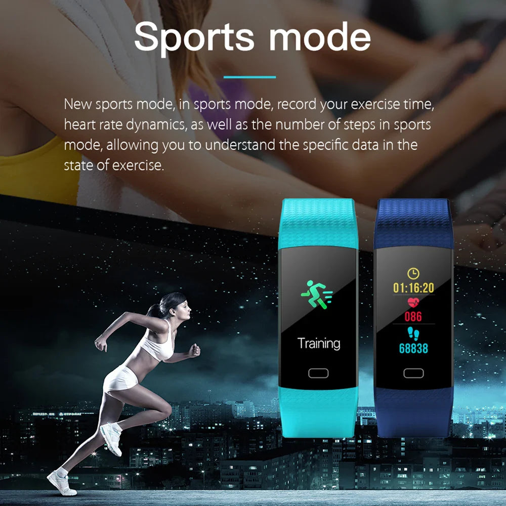 Y5 Bluetooth Smart Bracelet Heart Rate activity fitness tracker Blood Pressure Sport Band Electronic Wristband For Women Men - Korvel