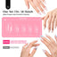 Kit de Uñas de Gel Beetles - 600 Piezas de Tips de Uñas Almendra Mediana y Esmalte de Gel Blanco Lec