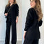 Conjunto de Loungewear de Punto de 2 Piezas Premium