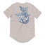 T-shirt Ancien Ancre de Sirène pour Homme à Ourlet Arrondi