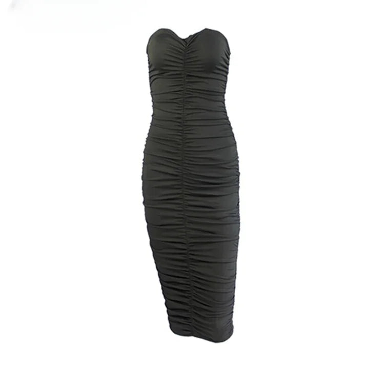 Vestido Tubo Verde Neón para Mujeres