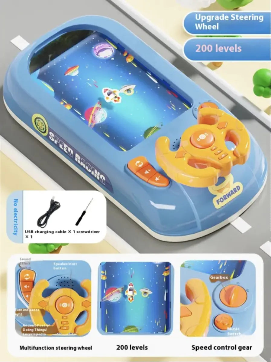 Children's Driving Simulation Puzzle Game Console