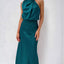 Elegant Women's Maxi Dress in Luxurious Satin