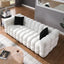 Sofá Boucle Elegante de 3 Plazas en Blanco
