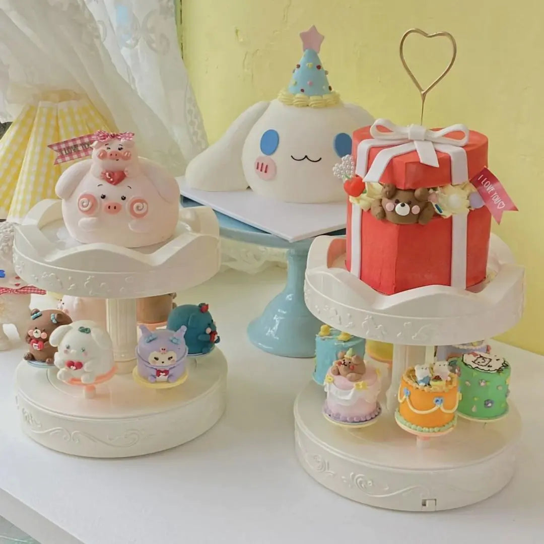 Support de gâteau rotatif automatique pour des présentations époustouflantes