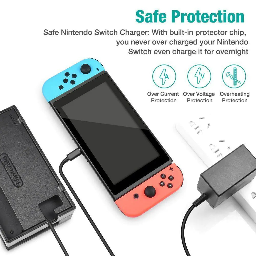 Adaptateur secteur AC premium pour Nintendo Switch