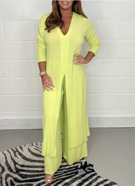 GlobalChic Trousers Suit for Modern Women