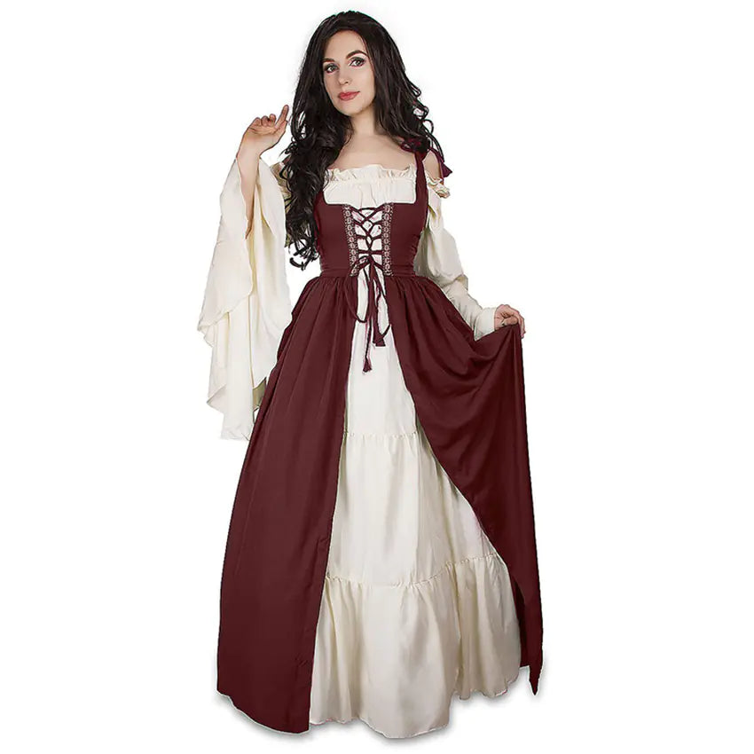 Robe de Costume Médiévale Élégante pour Événements Féminins