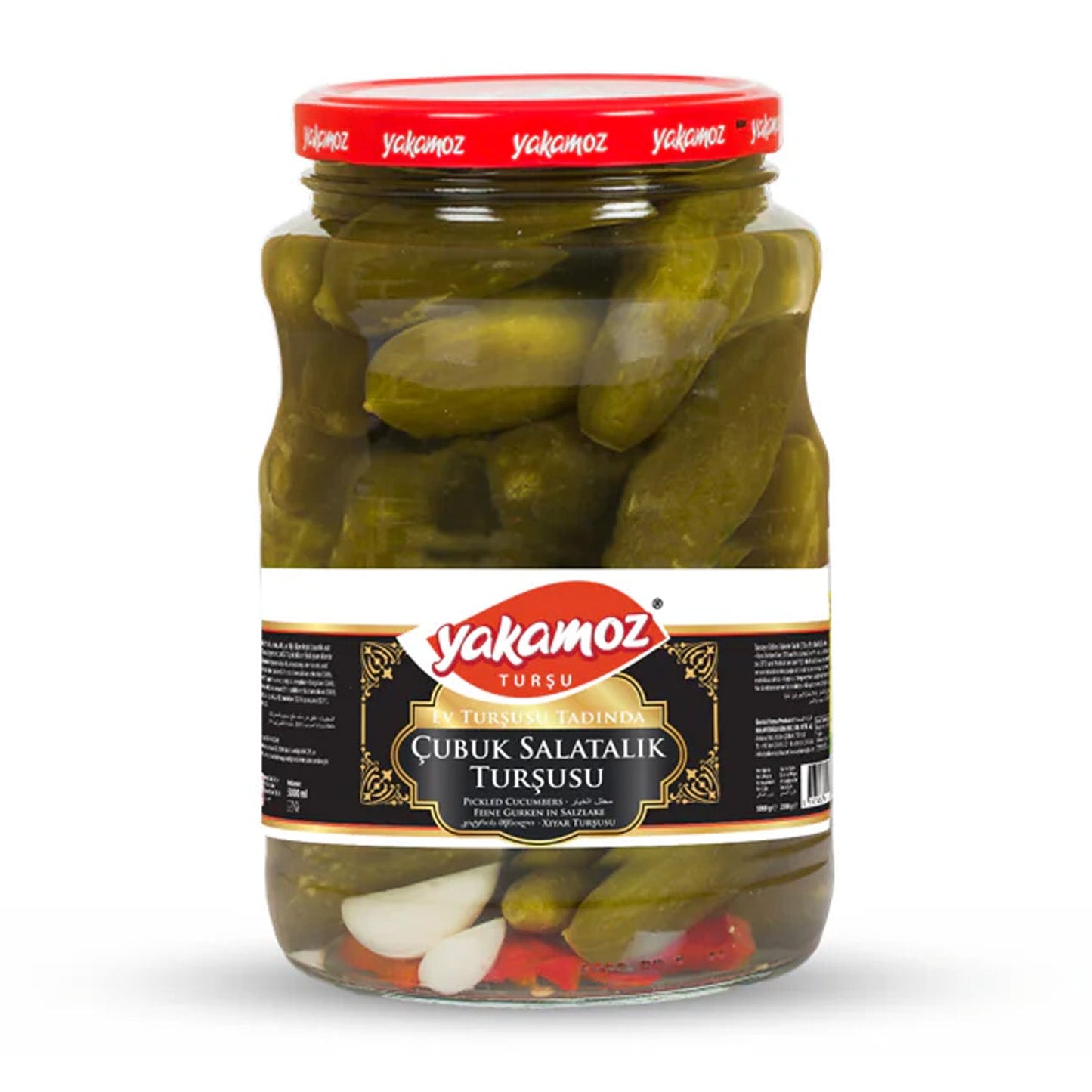 Yakamoz Çubuk Pickle 1,600 g (56.4 oz) – Crisp Turkish Pickled Cucumbers