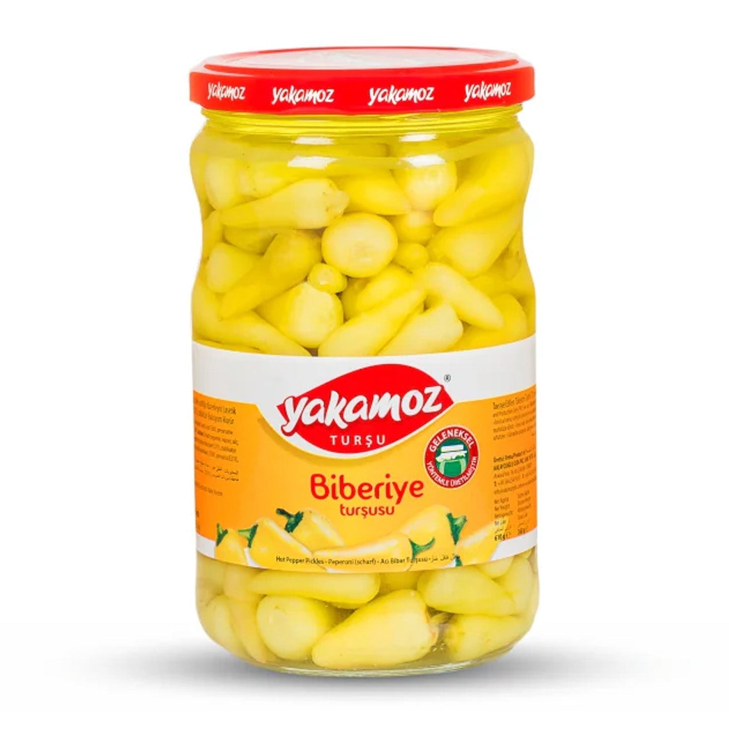 Yakamoz Hot Baby Pepper Pickle 650 g (22.9 oz) – Spicy Whole Peppers