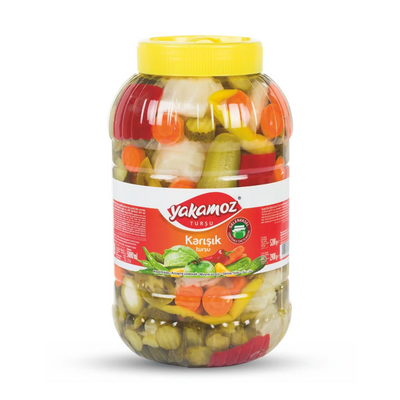 Yakamoz Mixed Pickles 5200 g (183.4 oz) – Traditional Mediterranean Mix