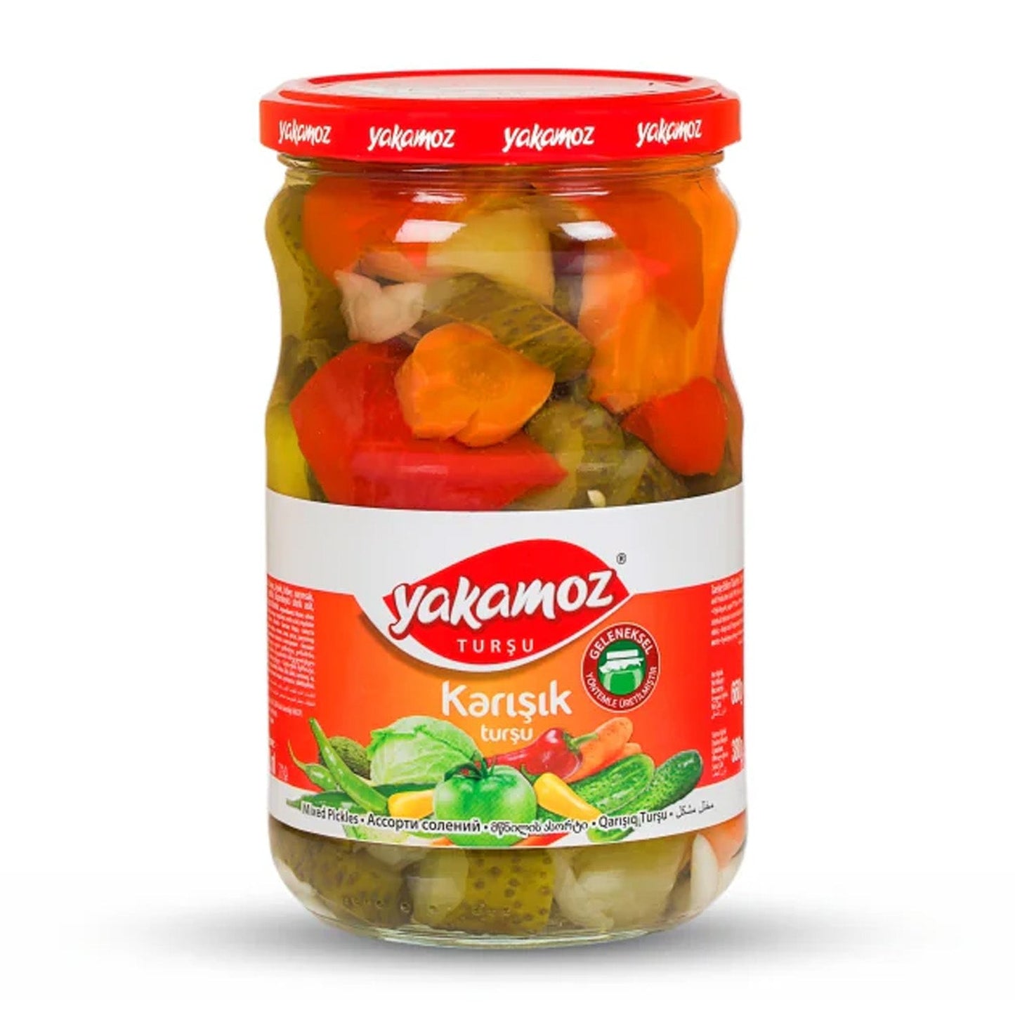 Yakamoz Mixed Pickles 680 g (24 oz) – Traditional Mediterranean Mix