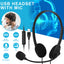 Premium USB Headset with Noise Cancelling Microphone for PC