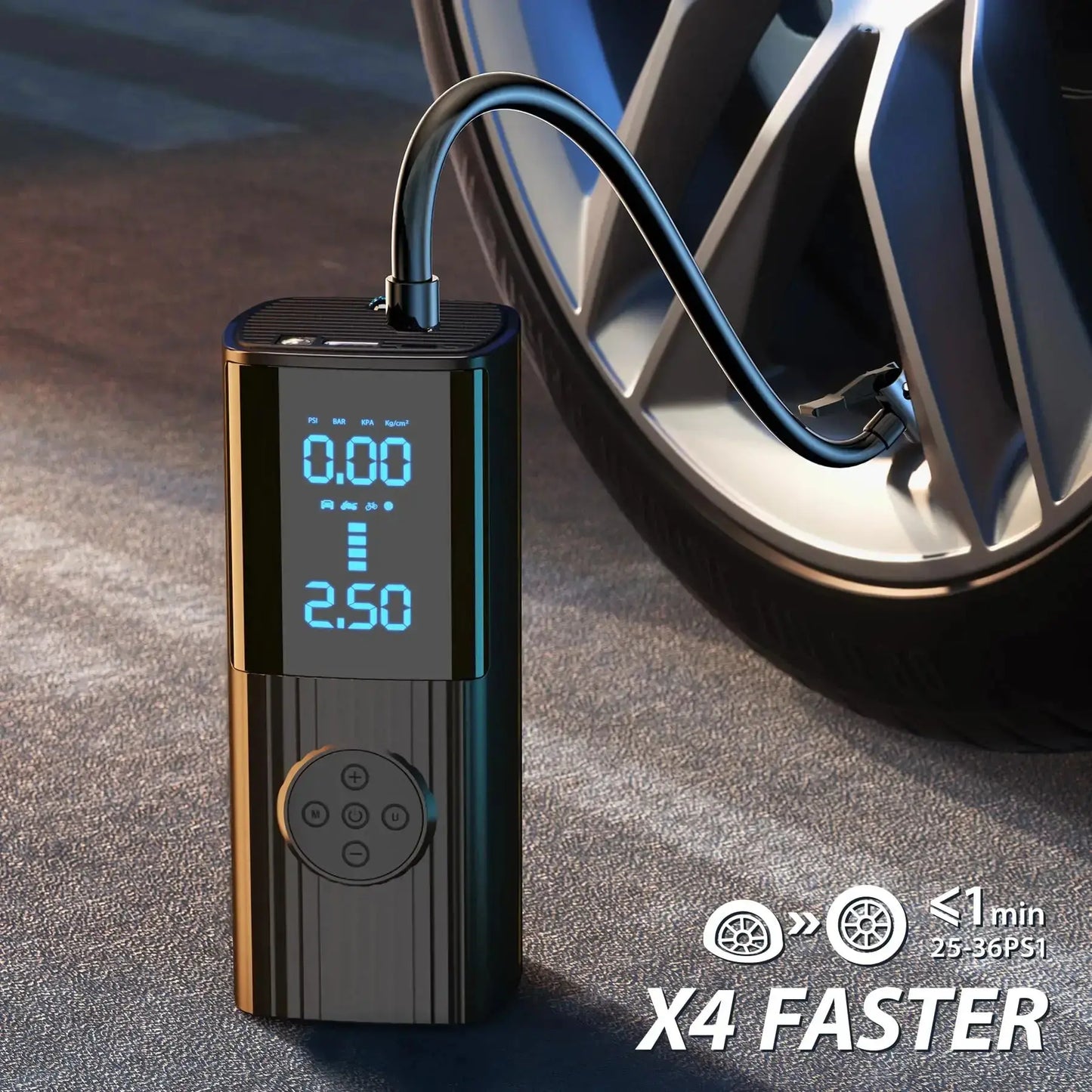 Compresseur d'air Power Tire Inflator - Efficace et Portable