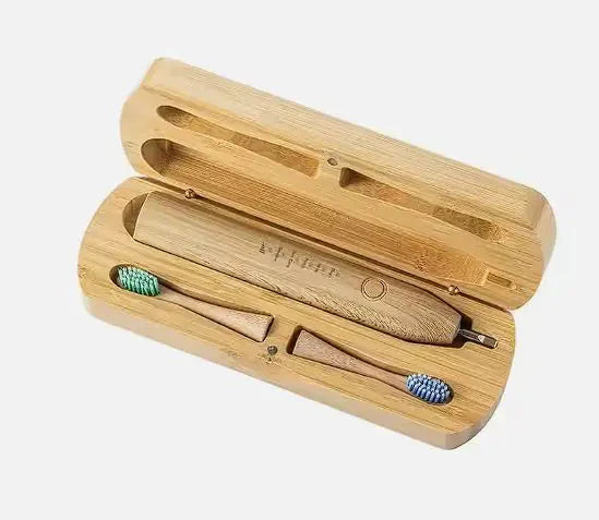 Cepillo de dientes eléctrico recargable por USB de bambú