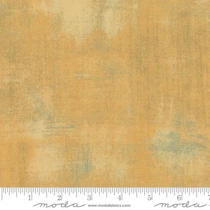 Yellow Gold Grunge Basics Moutarde Fabric 44"/45" Per Yard