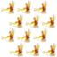Classic Yellow Humpy Dry Fly - 12 Pack, Size 10 - Korvel