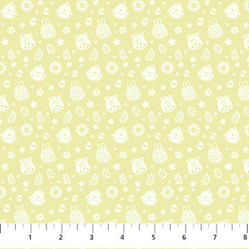 Tissu en coton Squishmallows jaune printanier - 44"/45" par yard