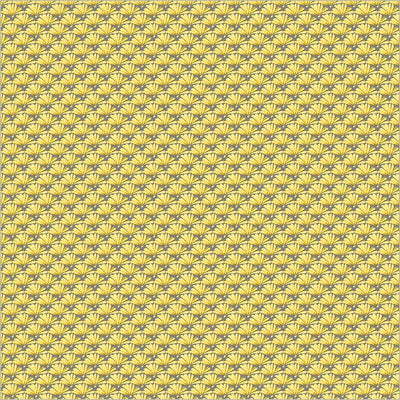 Yellow Verona Fanned Cotton Fabric - 44"/45" Per Yard