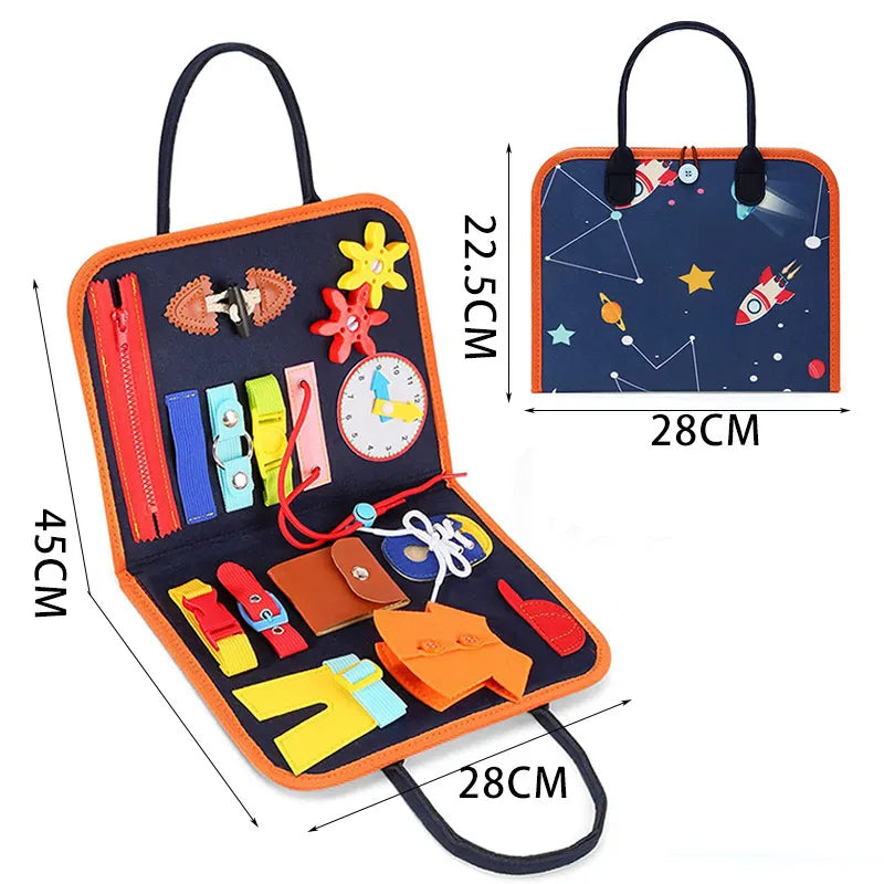 Montessori-Inspired Toddler Busy Board