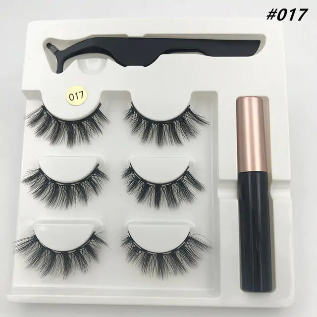 Premium 3D False Eyelashes with Magnetic Eyeliner