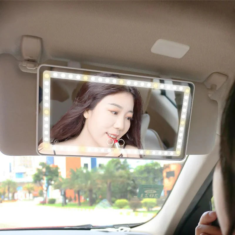LED Car Sun Visor Mirror with Adjustable Brightness