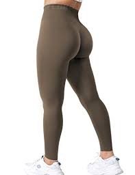 Leggings taille haute à fronces pour femmes