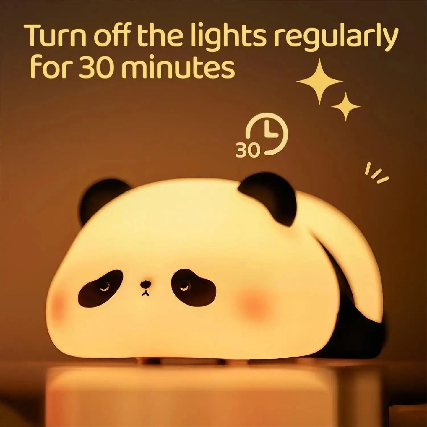 Luz Nocturna de Silicona Panda